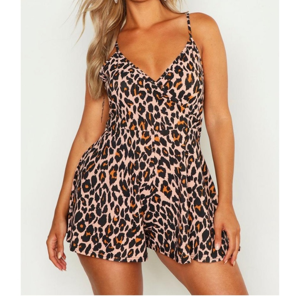 Boohoo Leopard Romper